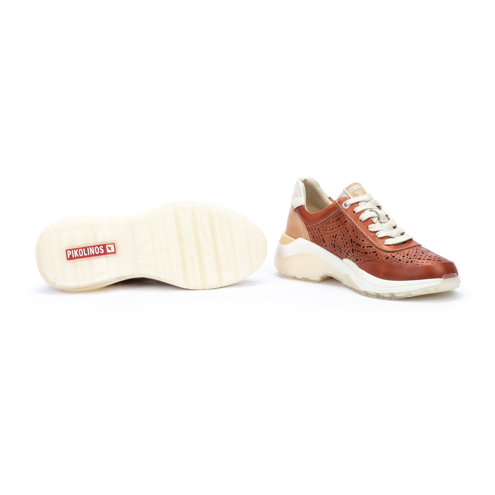 Damskie trampki perforowane - BRICK