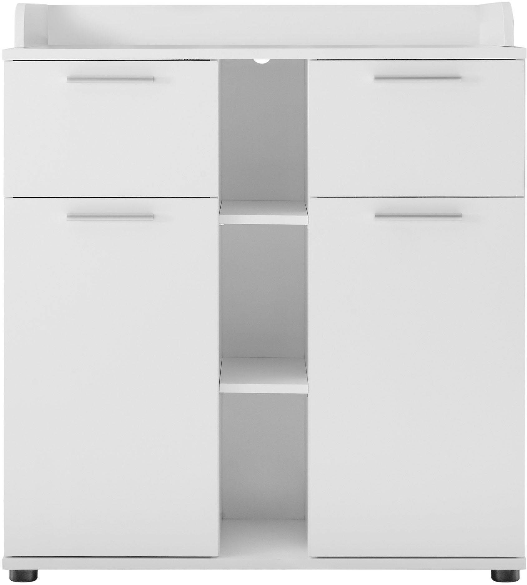 Begabino Babyzimmer-Komplettset Bibo, (Set, 3-St., Bett, Wickelkommode, Schrank), Bett + Wickelkommode + 2-trg. Schrank