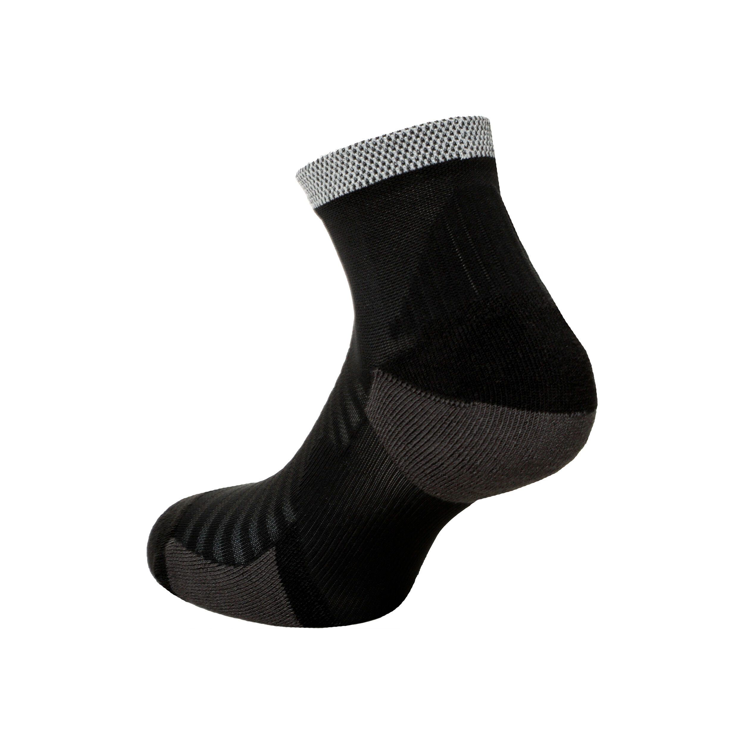 Spark Cushioned Ankle Running Laufsocken - Schwarz, Grau