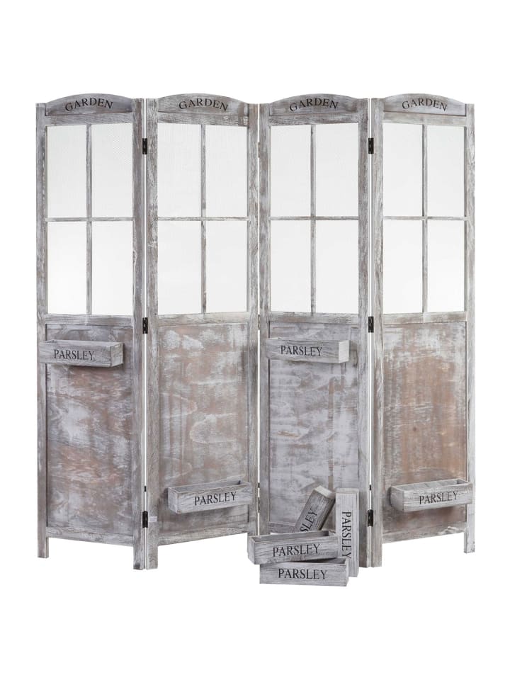 MCW Paravent M66 Pflanzkörbe 4 Paneele günstig kaufen onesize