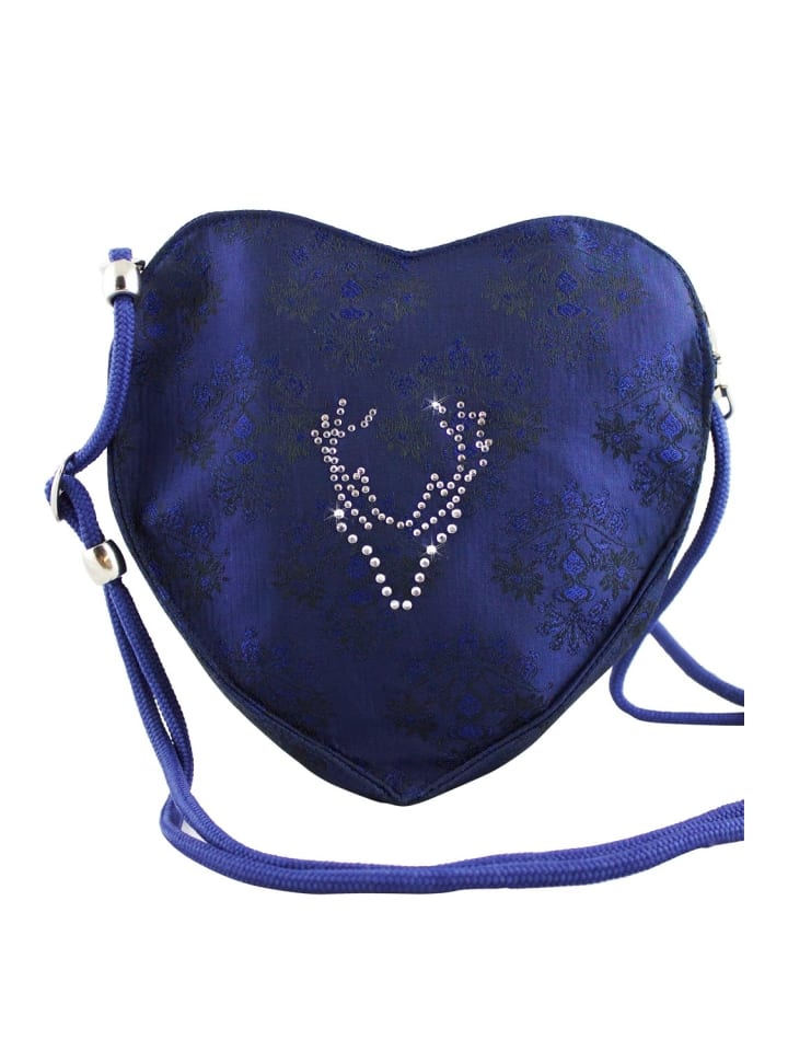 Edelnice Dirndltasche in royalblau und leichtem schwarz günstig kaufen onesize
