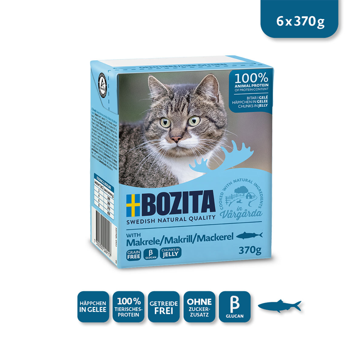 Bozita Tetra Häppchen in Gelee mit Makrele kaufen bei ZooRoyal