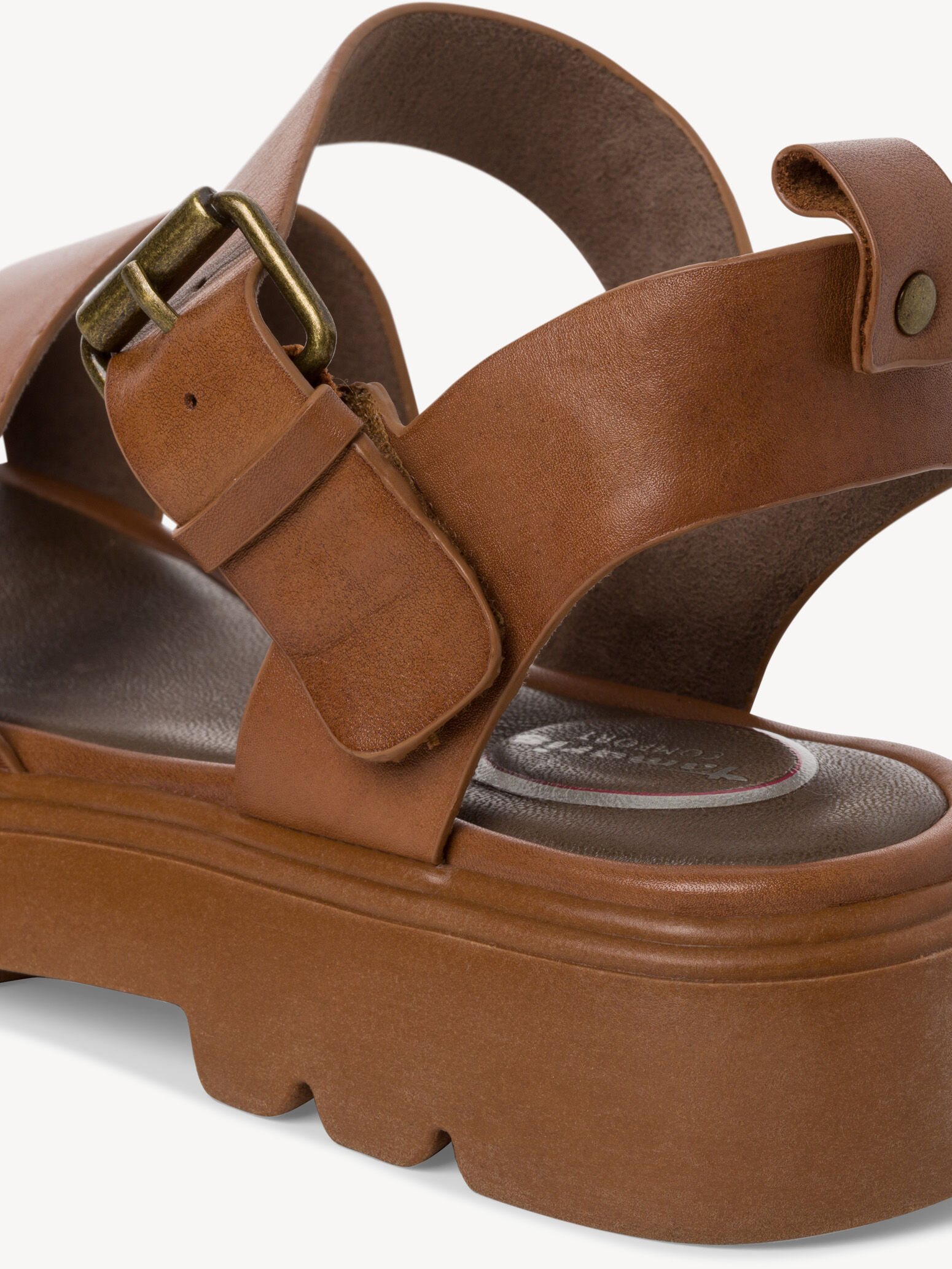 Sandale en cuir - marron