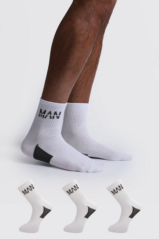 3er-Pack stützende Man Dash Socken