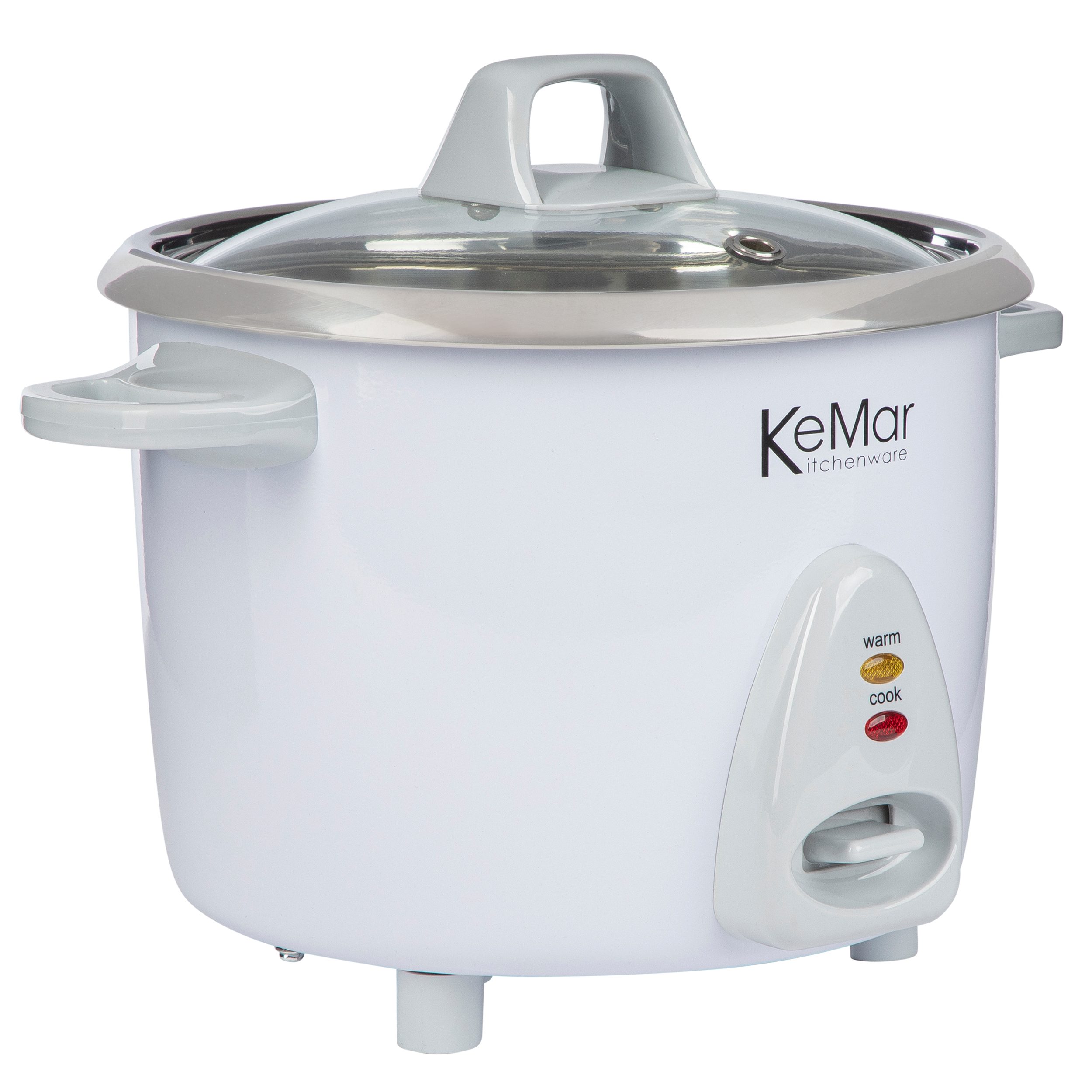 KeMar Kitchenware Reiskocher KRC-100, 300 W, Reiskocher mit Edelstahltopf