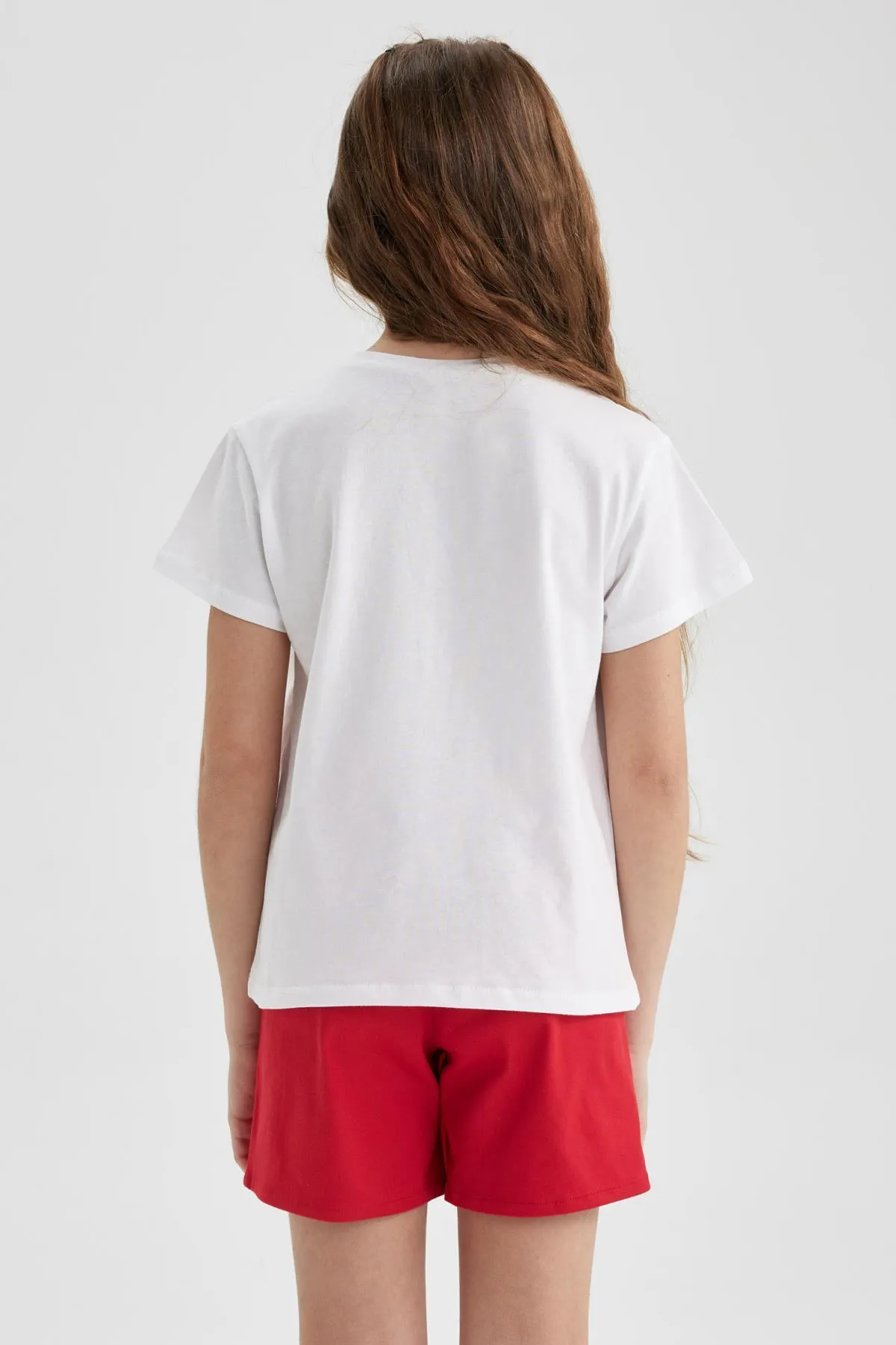 DeFacto  Kurzarm-T-Shirt mit Atatürk-Aufdruck für Mädchen Z7682a623sm
