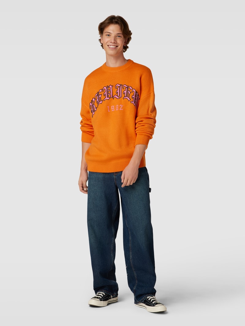 Baggy Jeans mit Label-Detail Modell 'DRAGON' in blau