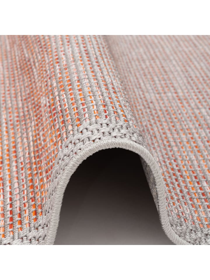 Pergamon In & Outdoor Teppich Flachgewebe Ottawa Mix in Orange günstig kaufen