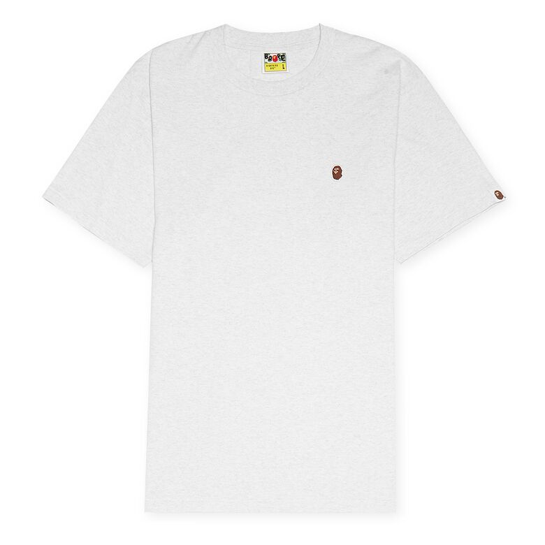 A Bathing Ape Head One Point Tee gray