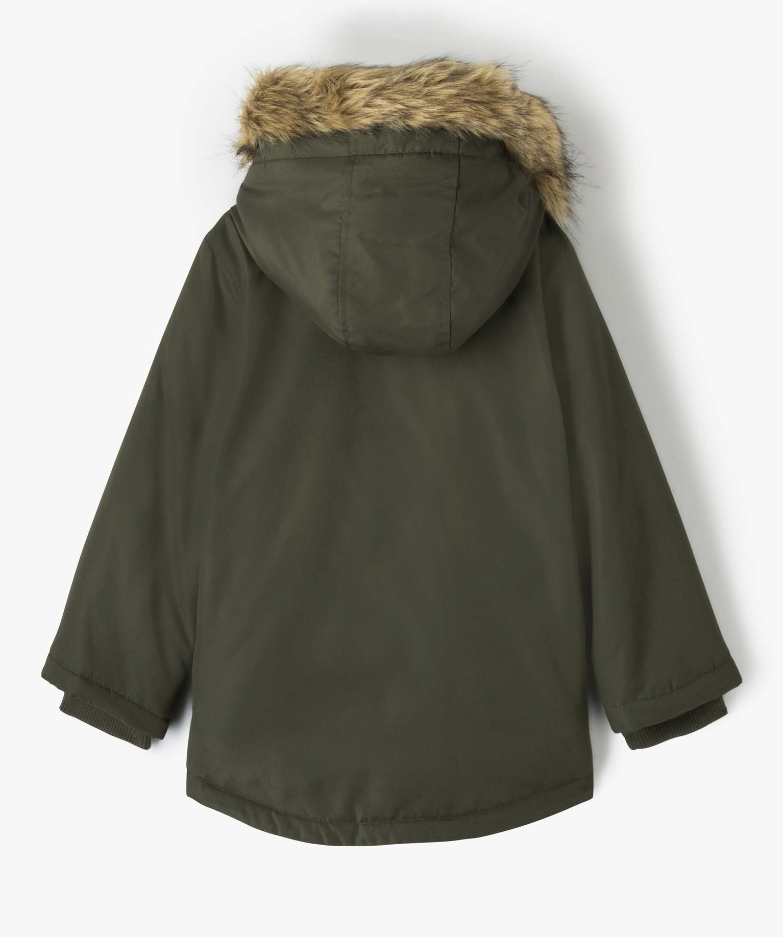 Parka déperlante avec doublure chaude et capuche Garçon kaki | GEMO