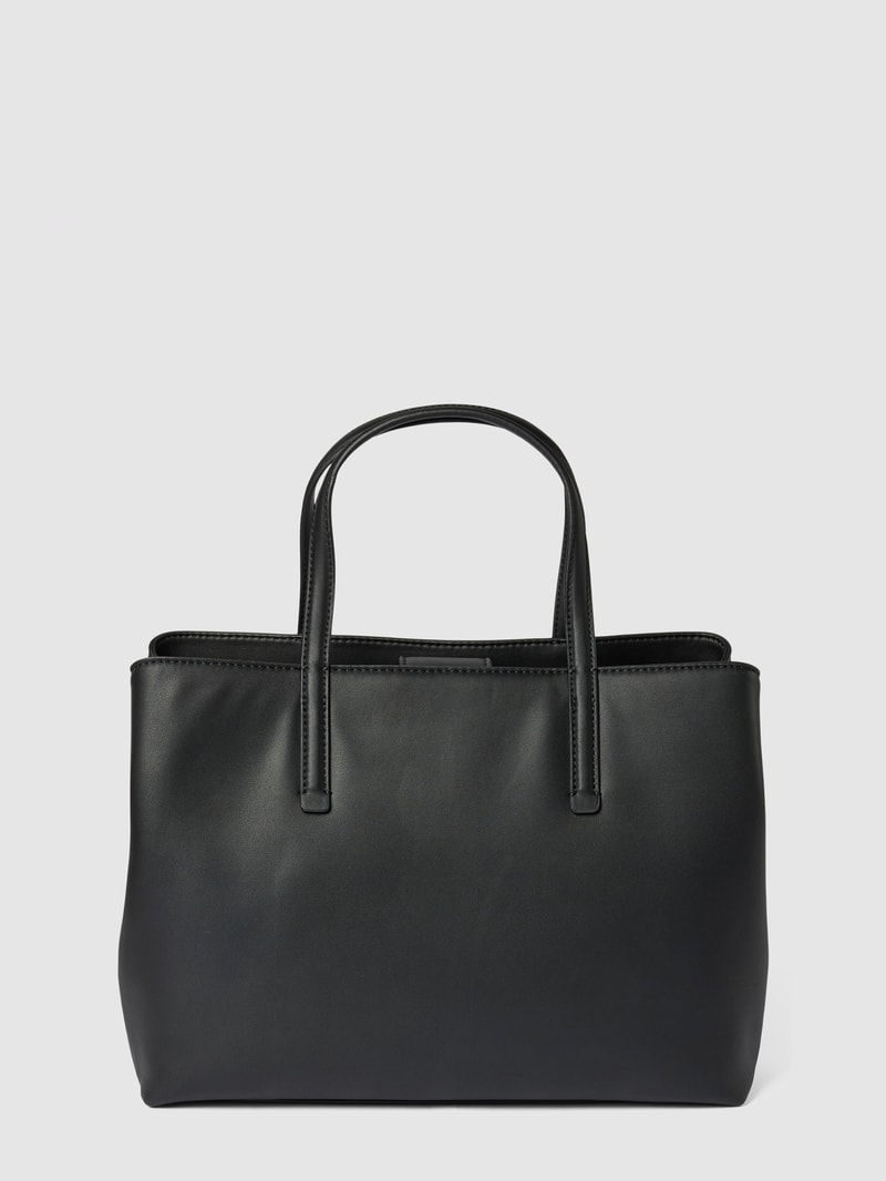 Tote Bag mit abnehmbaren Schulterriemen in schwarz