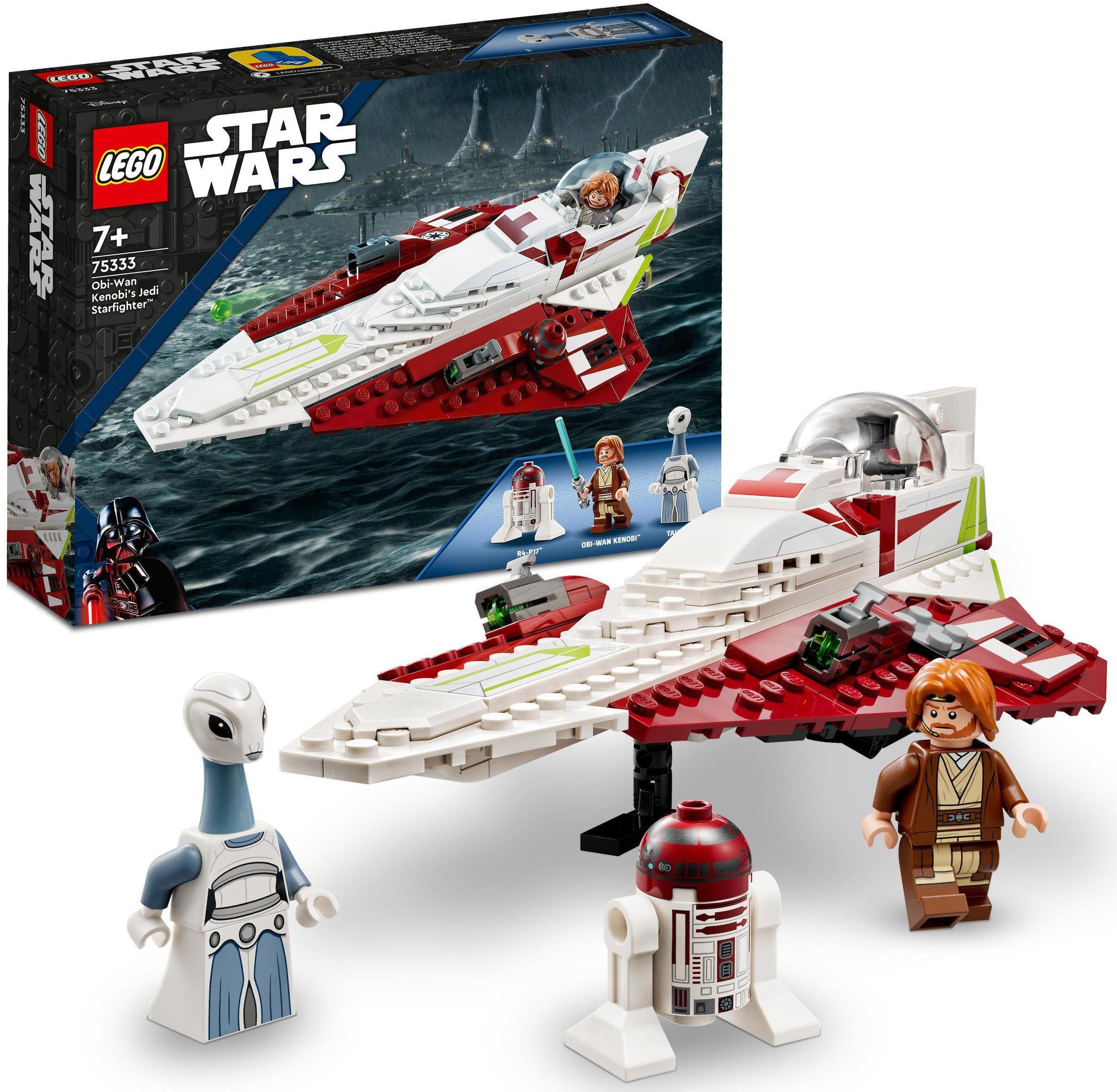 LEGO® Konstruktionsspielsteine Obi-Wan Kenobis Jedi Starfighter™ (75333), LEGO® Star Wars, (282 St), Made in Europe