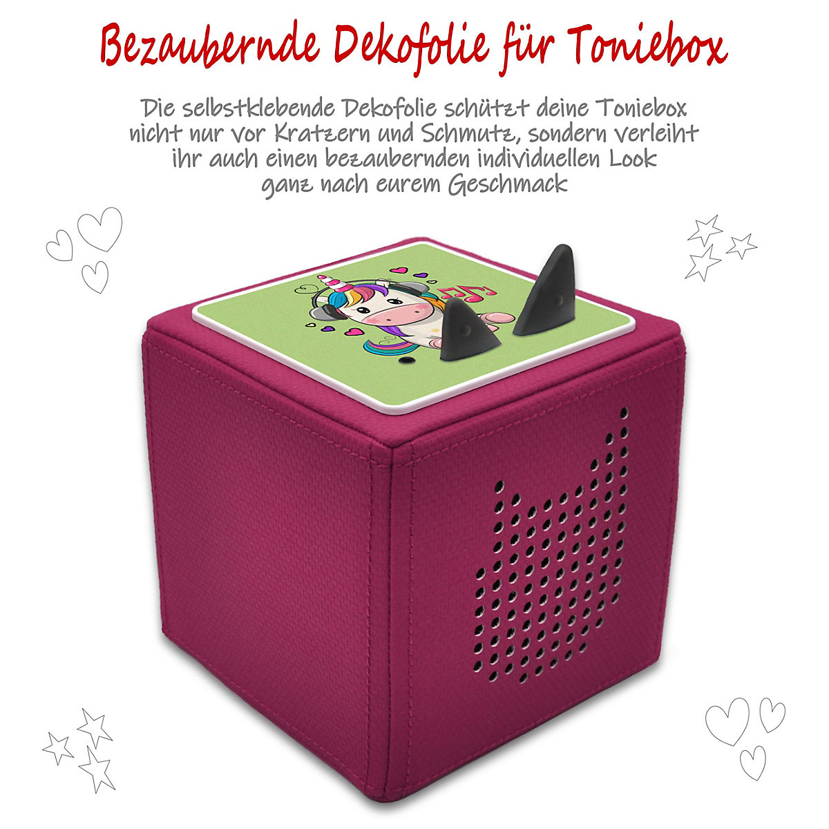 Schutzfolie für Toniebox, Dekofolie für Toniebox, Toniebox Aufkleber
