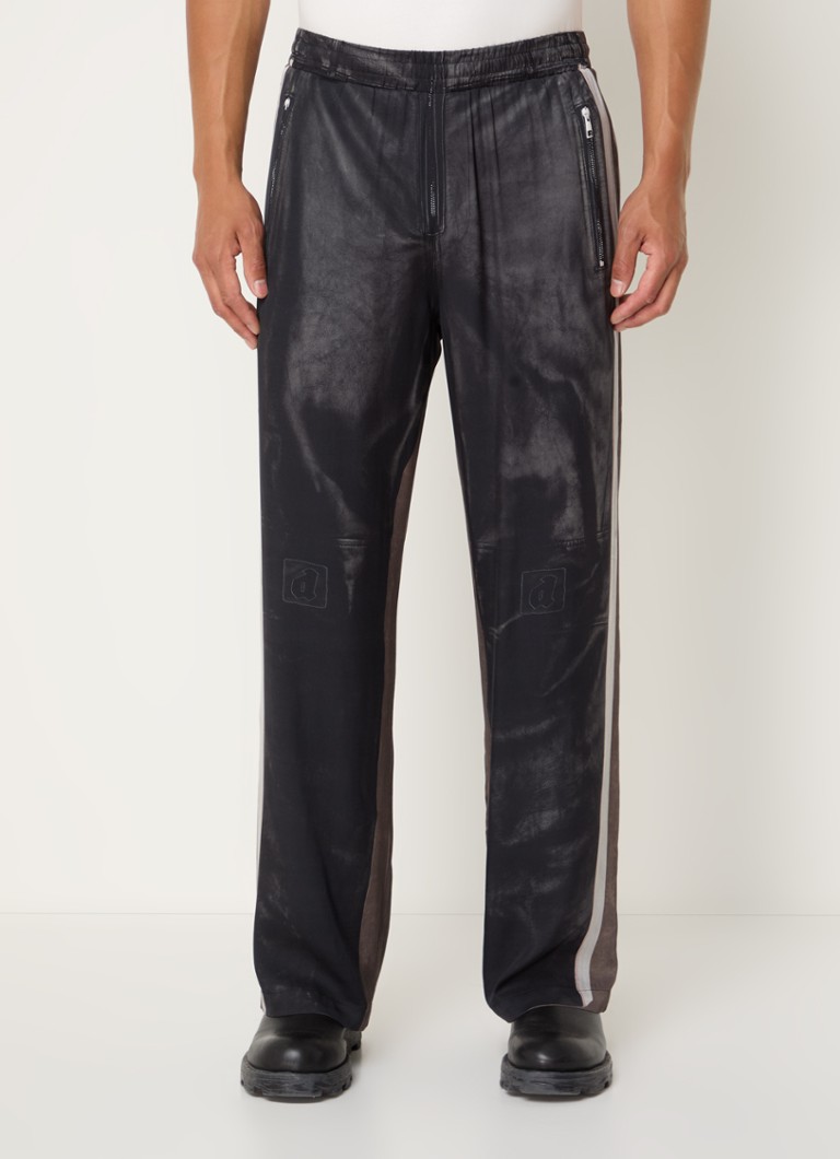 Pantaloni sport cu imprimeu dreaptă Diesel P-After