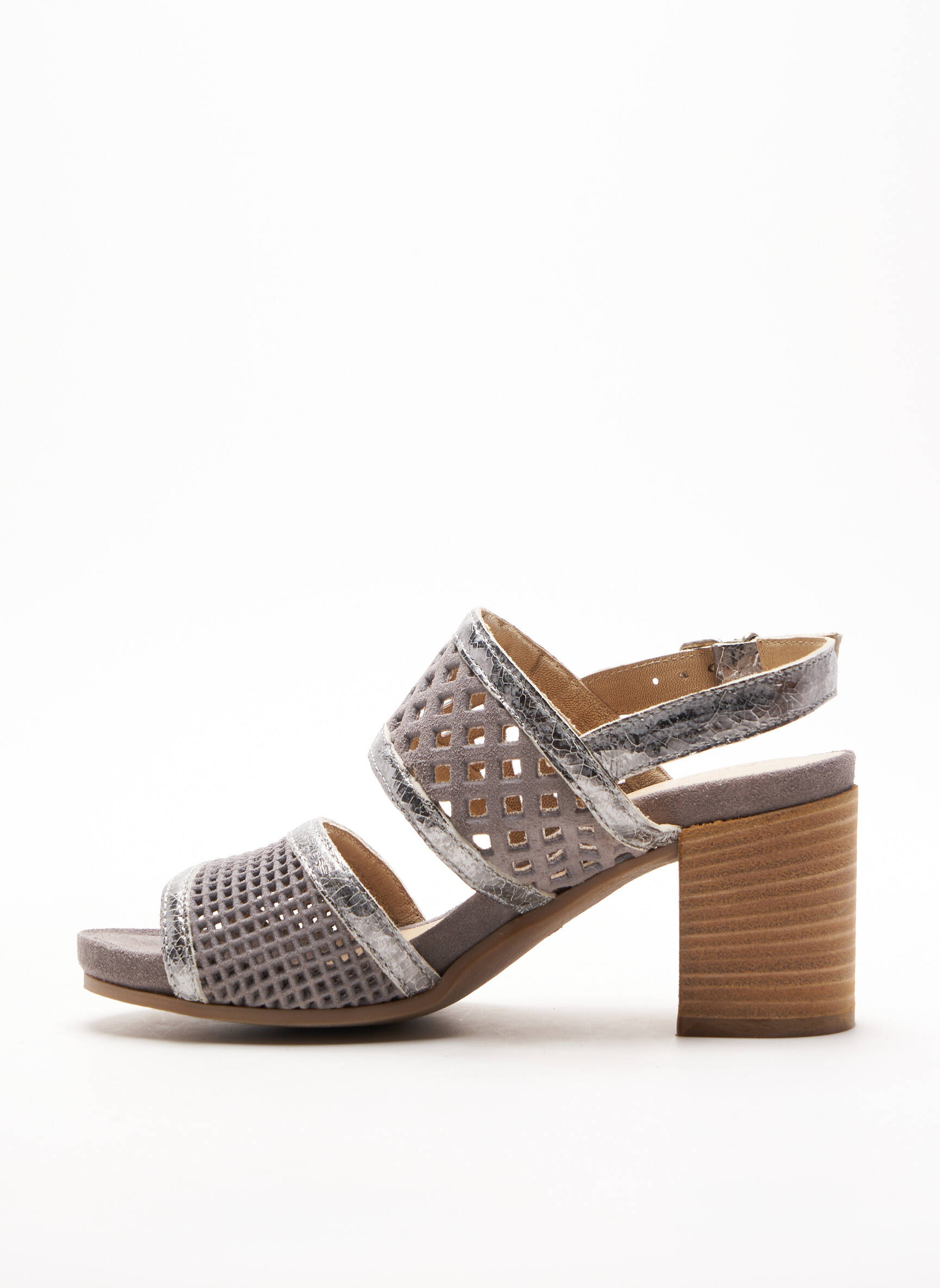 Khrio Sandales Nu Pieds Femme couleur gris