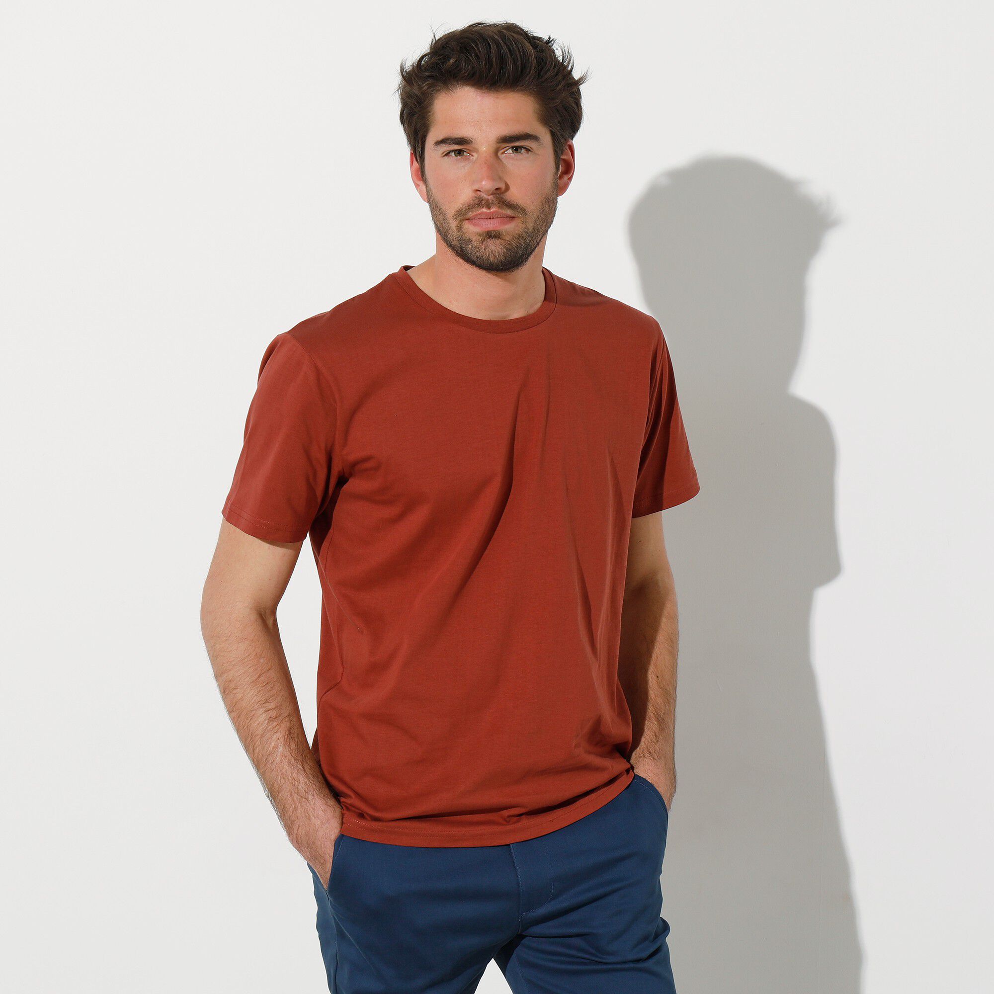 T-shirt col rond manches courtes