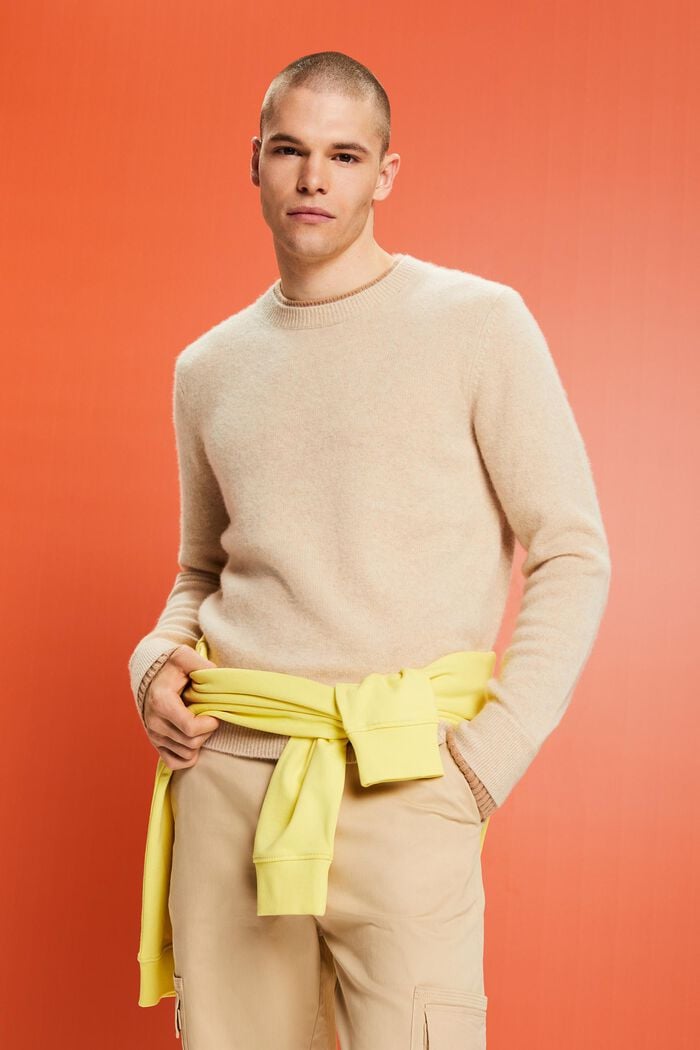 Kaschmirpullover mit Rundhalsausschnitt