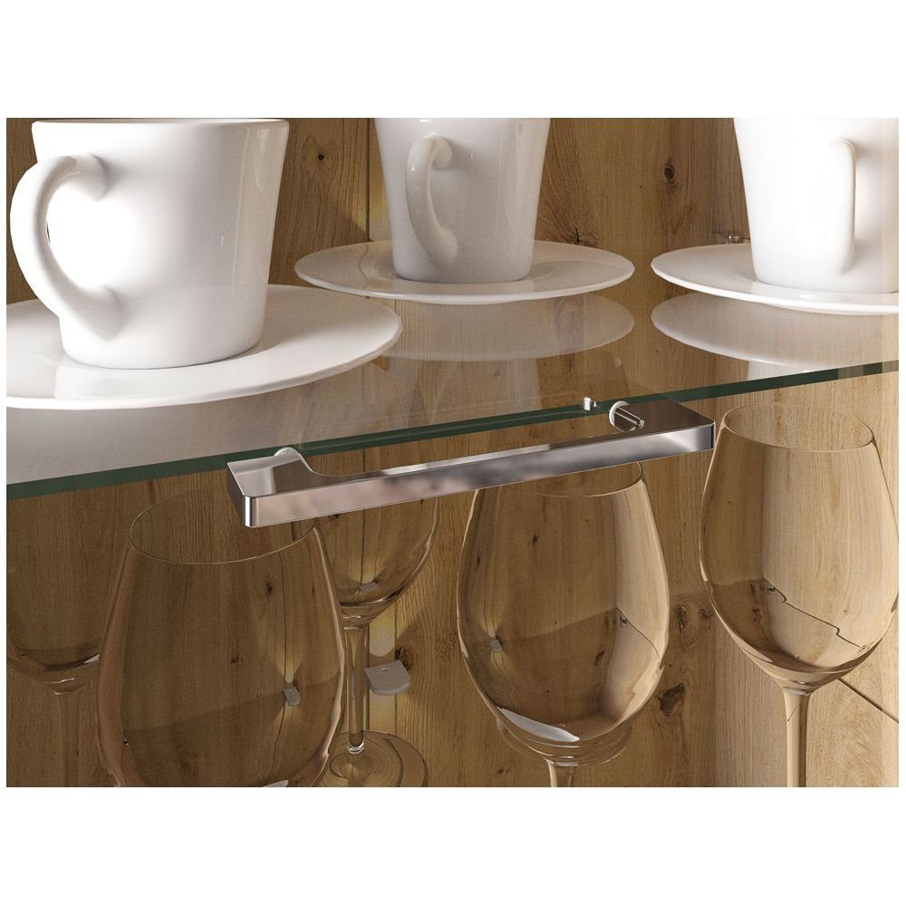 Lomadox Wohnwand AKRON-131, (5-St., 5-tlg), Wohnzimmermöbel Vitrine, Highboard, Lowboard, Sideboard, Wandboard