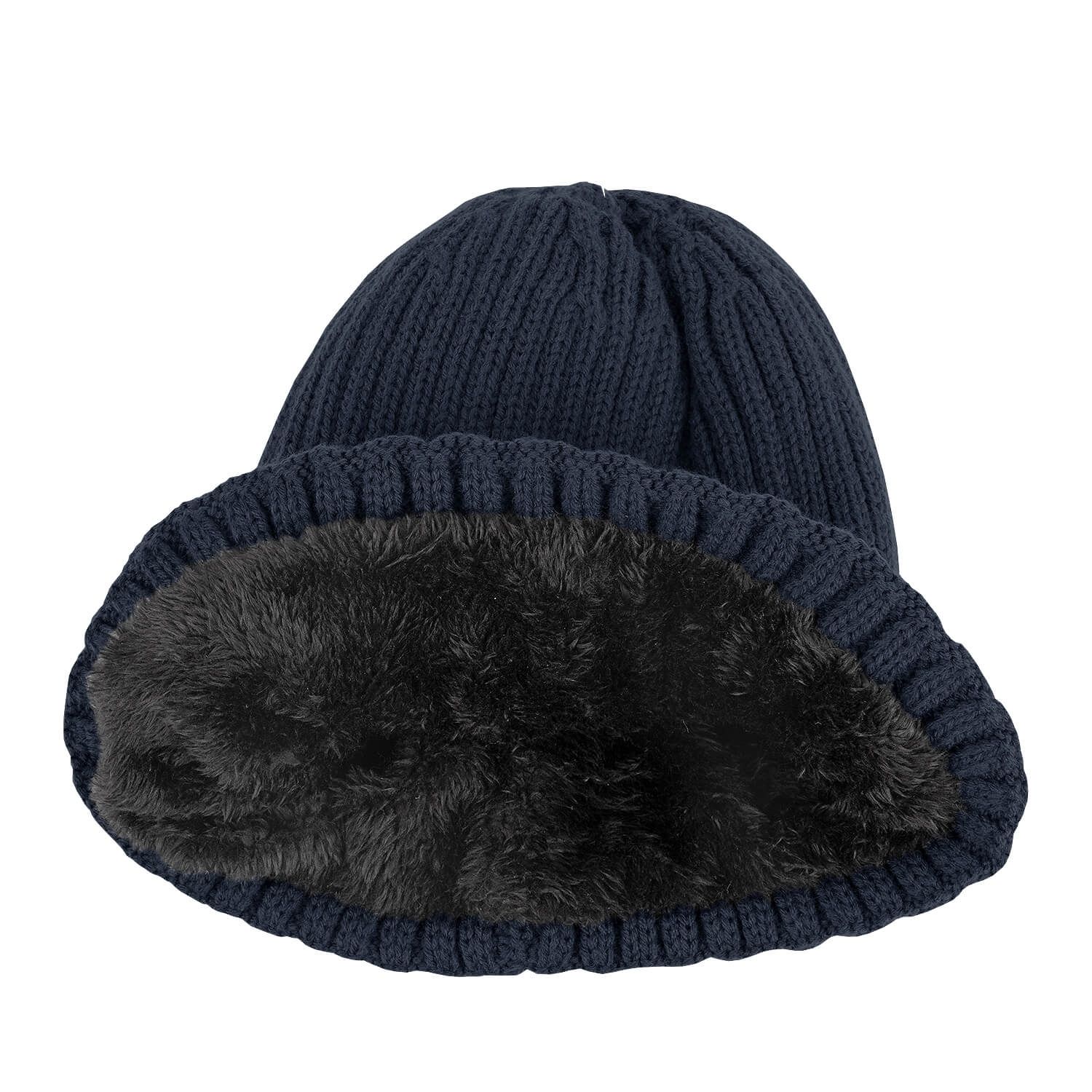 Strickmütze Heavy Knit gefüttert