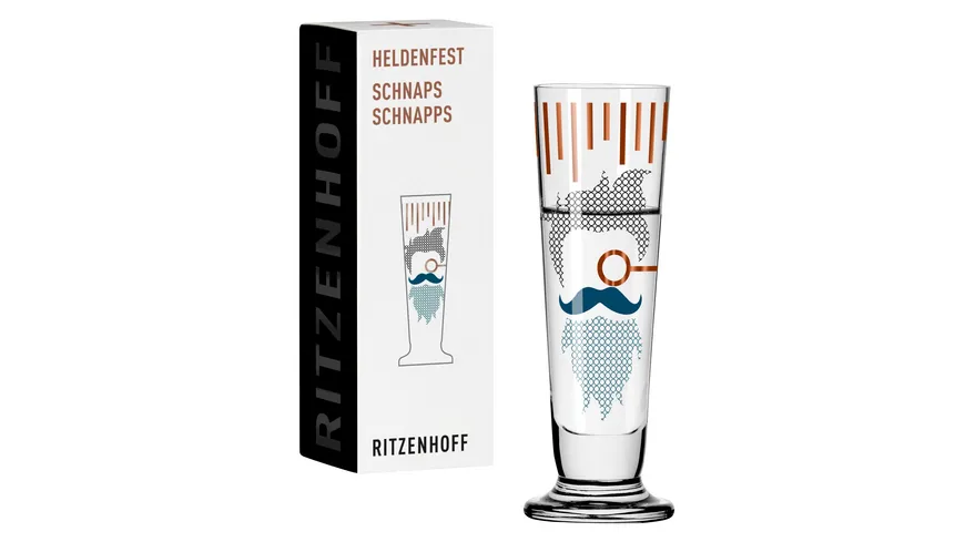 RITZENHOFF Schnapsglas Heldenfest #10 C. Kordes H22