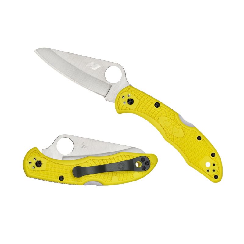 Coltello da sub Spyderco Salz 1 C88PY Gelb Filo paino, (Marinemesser)