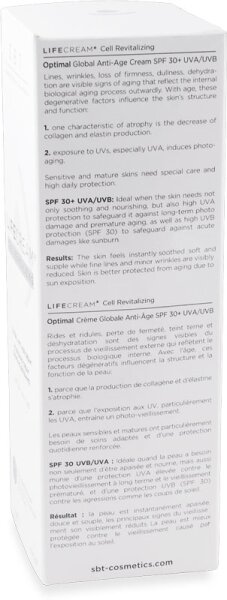 SBT Lifecream Cell Revitalizing Global Anti-Age Cream SPF 30+ UVA/UVB Gesichtscreme