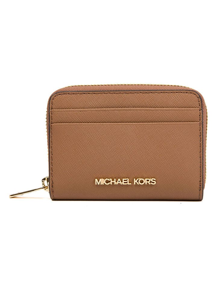 Michael Kors Leder-Geldbörse in Camel - (B)12 x (H)8 x (T)2 cm günstig kaufen onesize