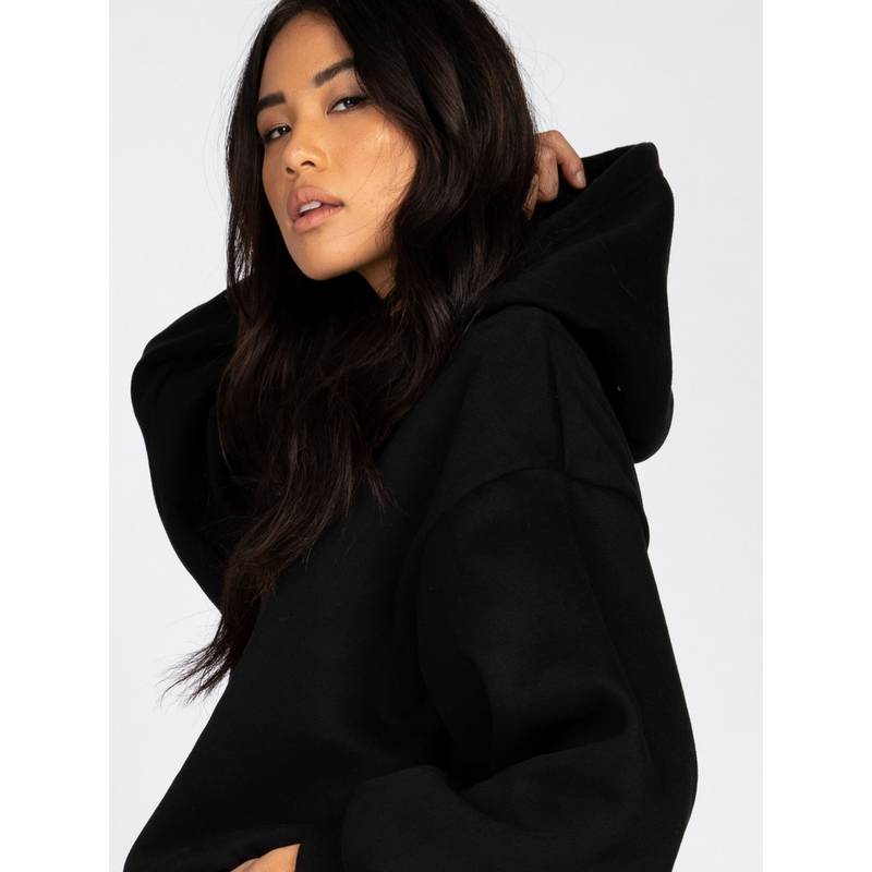 RUSTY RUSTY SCRIPT OVERSIZE HOODED FLEECE Hoodie Damen