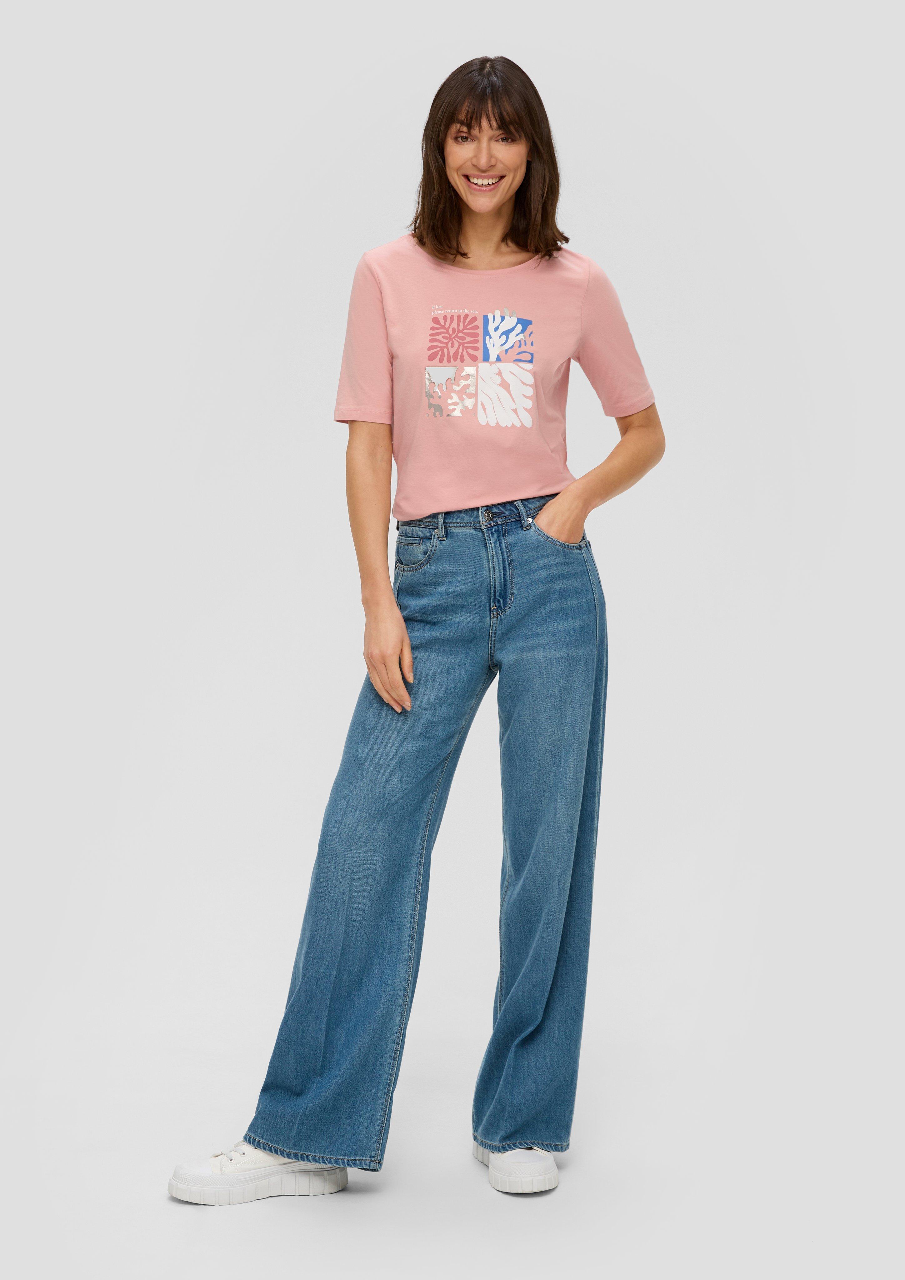 T-Shirt mit Frontprint  2144441-42D0