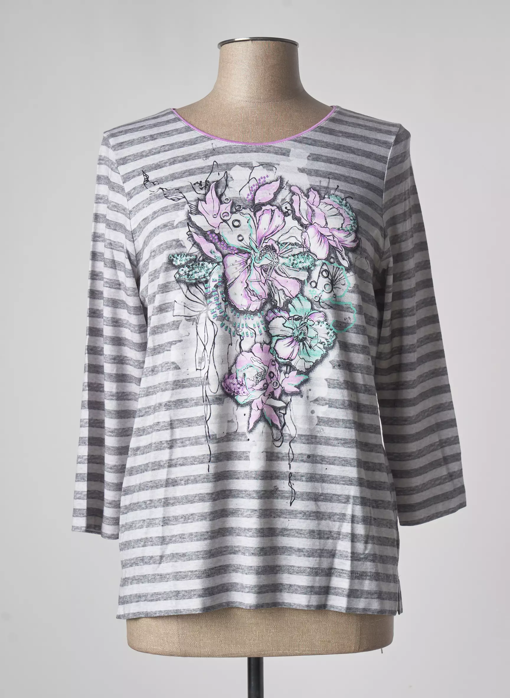 Thomas Rabe Tshirts Femme couleur gris