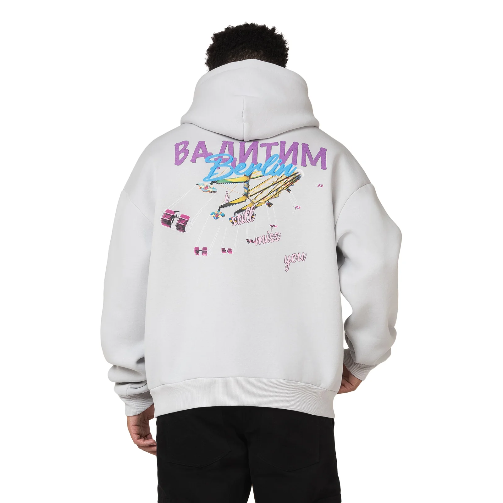 GREY ADVENTURE PARK HOODIE