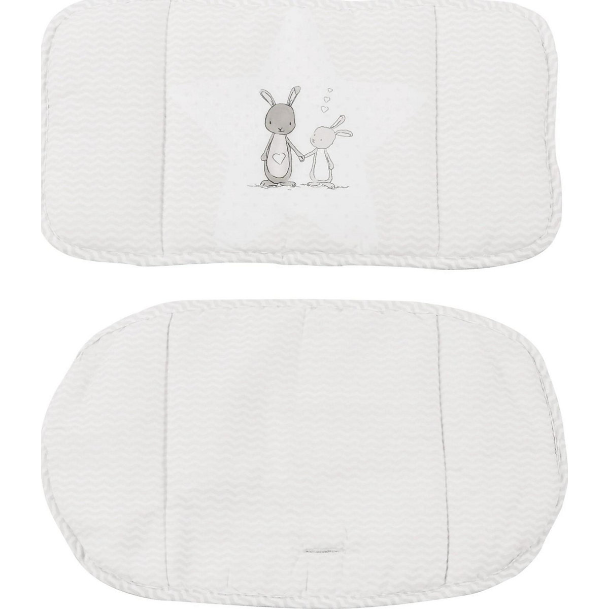 Sitzverkleinerer 2-teilig Fox & Bunny, Hochstuhleinlage/ Sitzkissen für Treppenhochstuhl 'Sit Up/Grow Up'