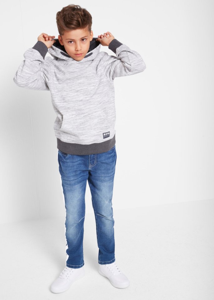Jungen Kapuzensweatshirt, meliert