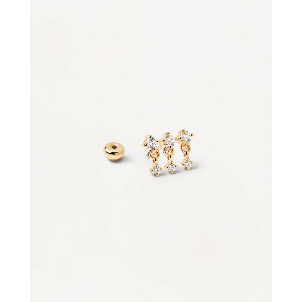 P D Paola Boucle d'oreille unique 925 Argent Boucles d'oreilles