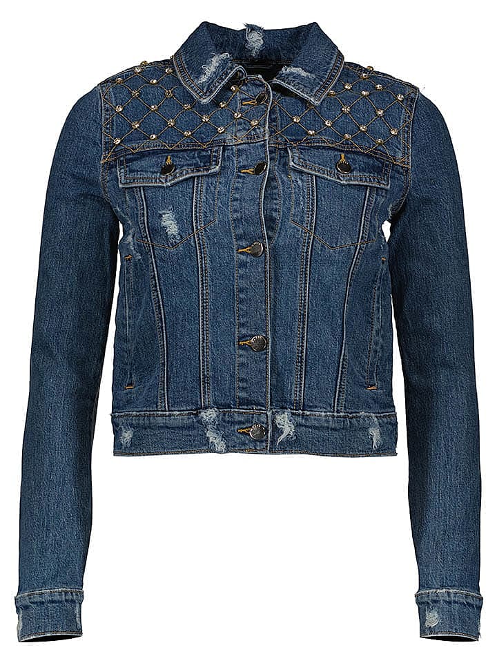 Guess Jeans Jeansjacke in Blau günstig kaufen M