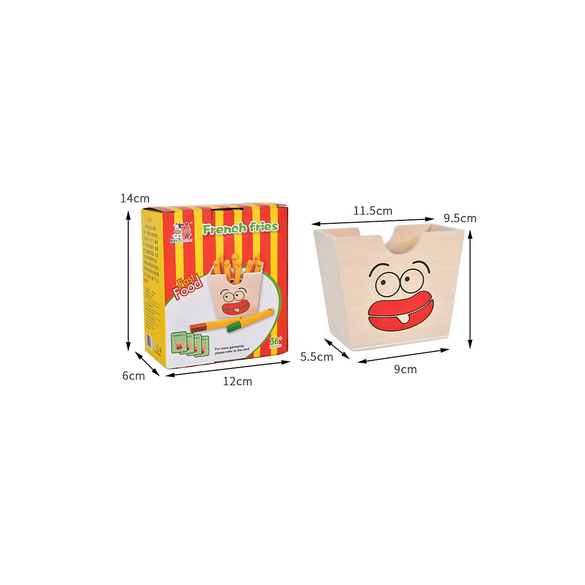 Kindersimulation Pommes frites Matching Game Pädagogische Lebensmittel Kinder Küche Spielzeug