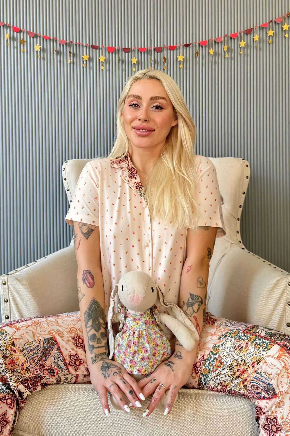 Pijamaevi  Pyjama set - Beige - Unifarben
