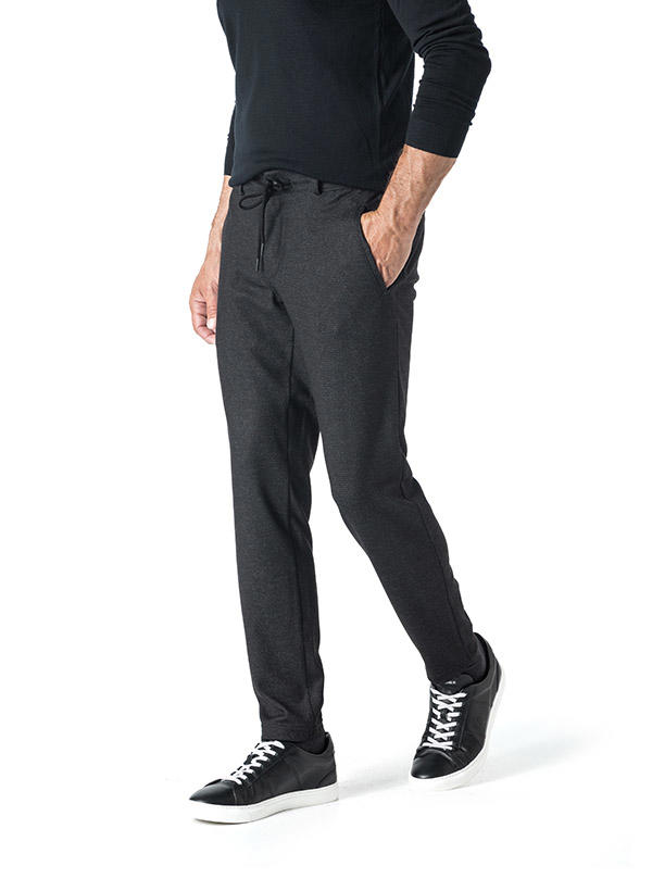 Brax, Chino Phil, Cropped Fit, Jersey, anthrazit meliert