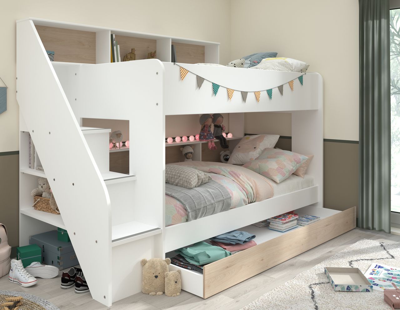 Parisot Bibop 1 Etagenbett mit Bettschubkasten