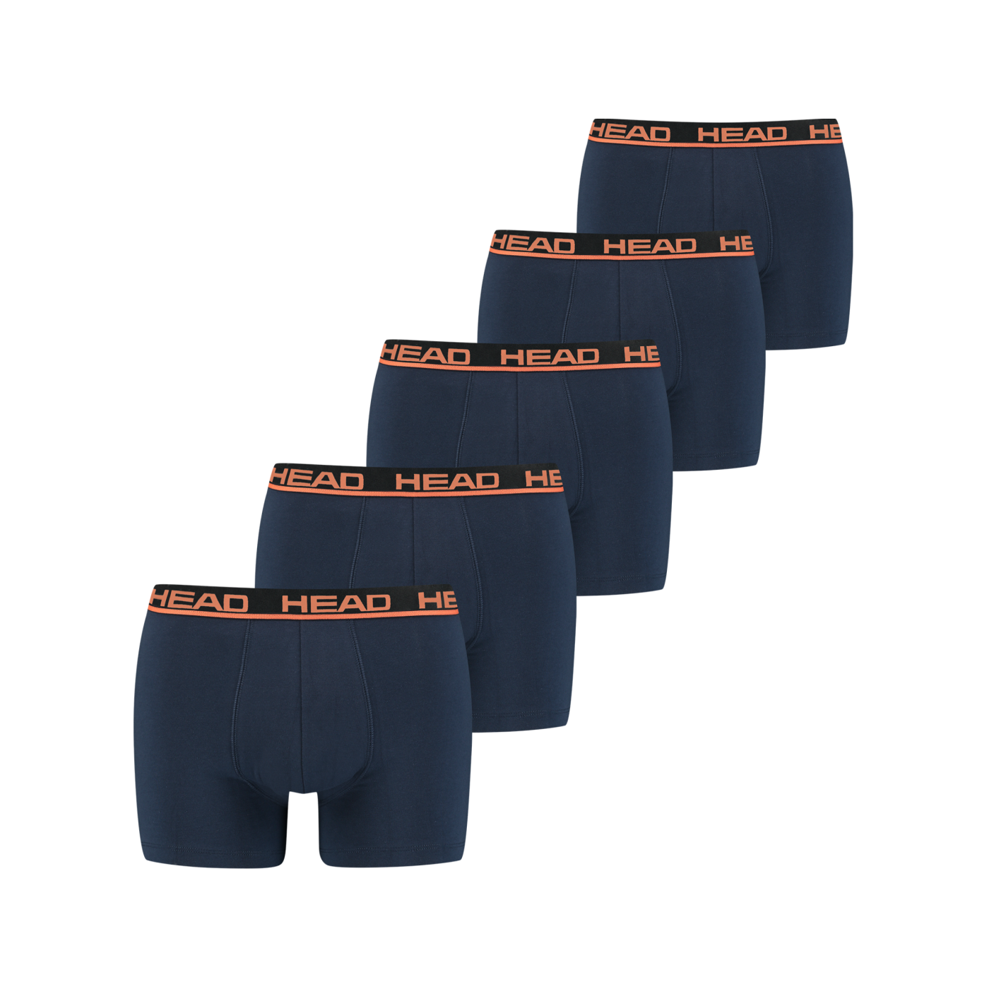 HEAD Basic Boxer 5er Pack Blau Orange F012