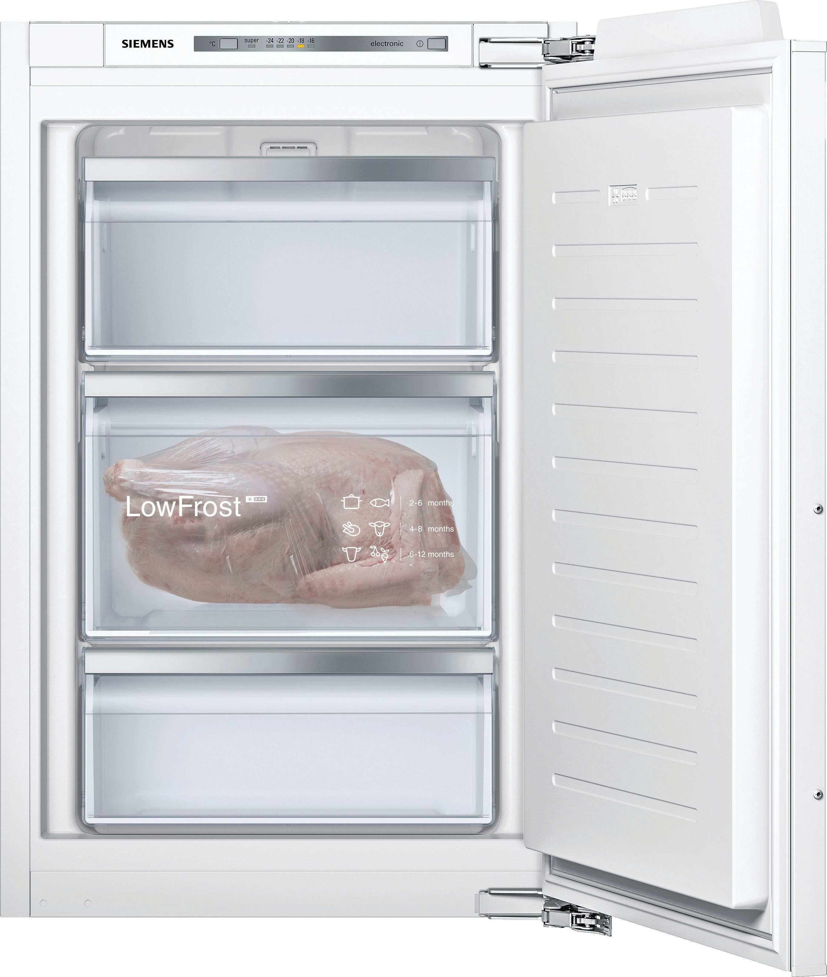 SIEMENS Einbaugefrierschrank iQ500 GI21VADE0, 87,4 cm hoch, 55,8 cm breit