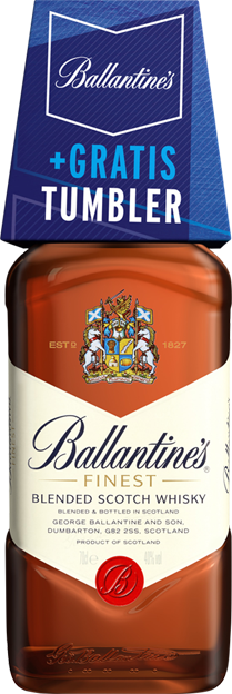 Ballantine's Finest On-Pack mit Tumbler