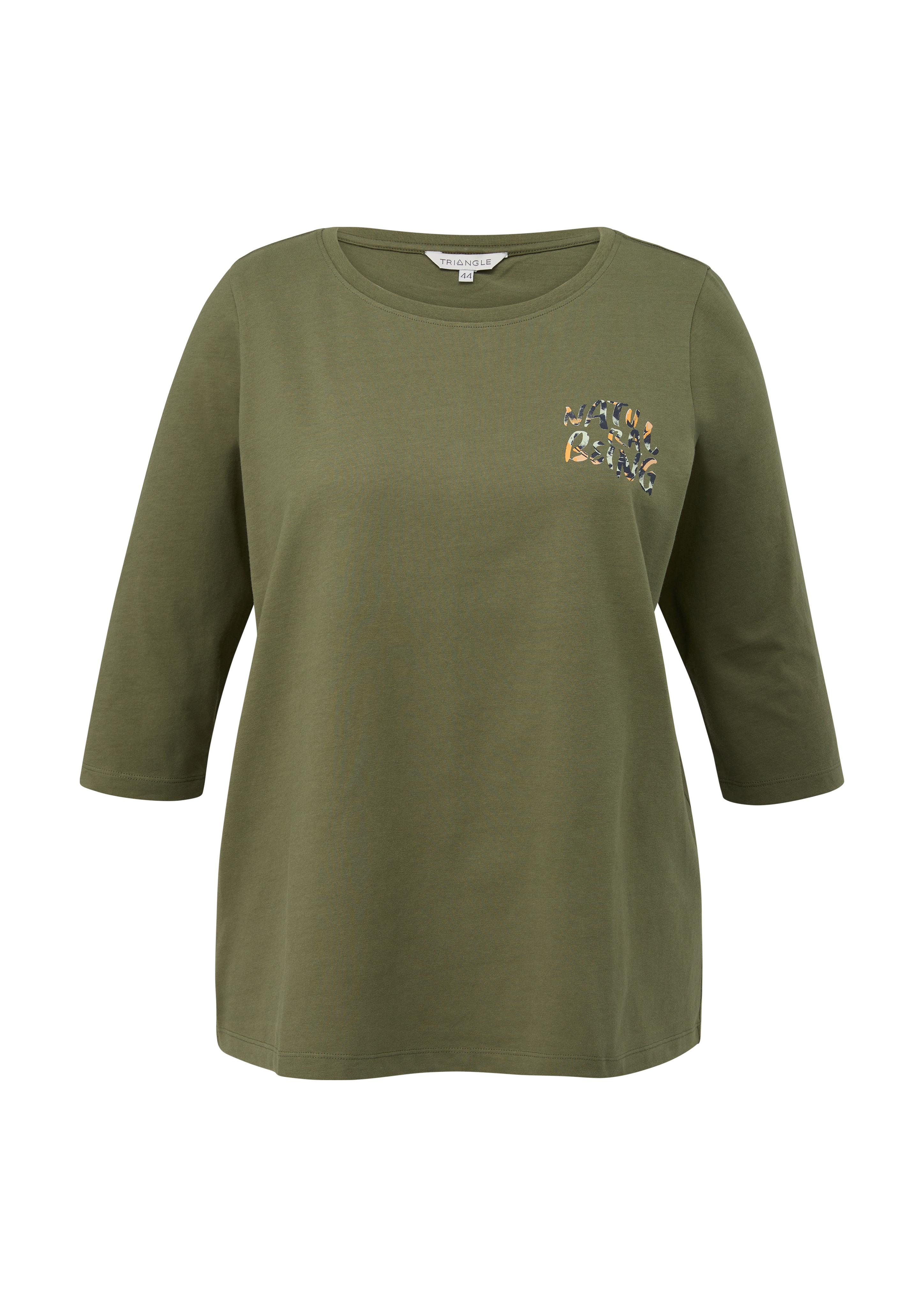 Longsleeve mit Flockprint-Detail  2135938-78D7
