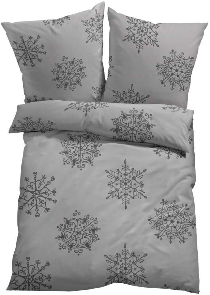 Bettwäsche mit Schneeflocken
