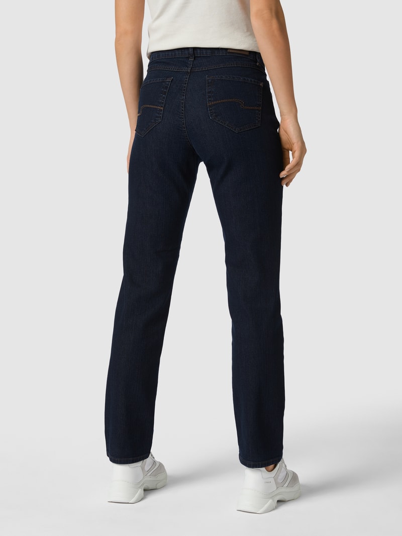 Jeans mit Stretch-Anteil in marineblau