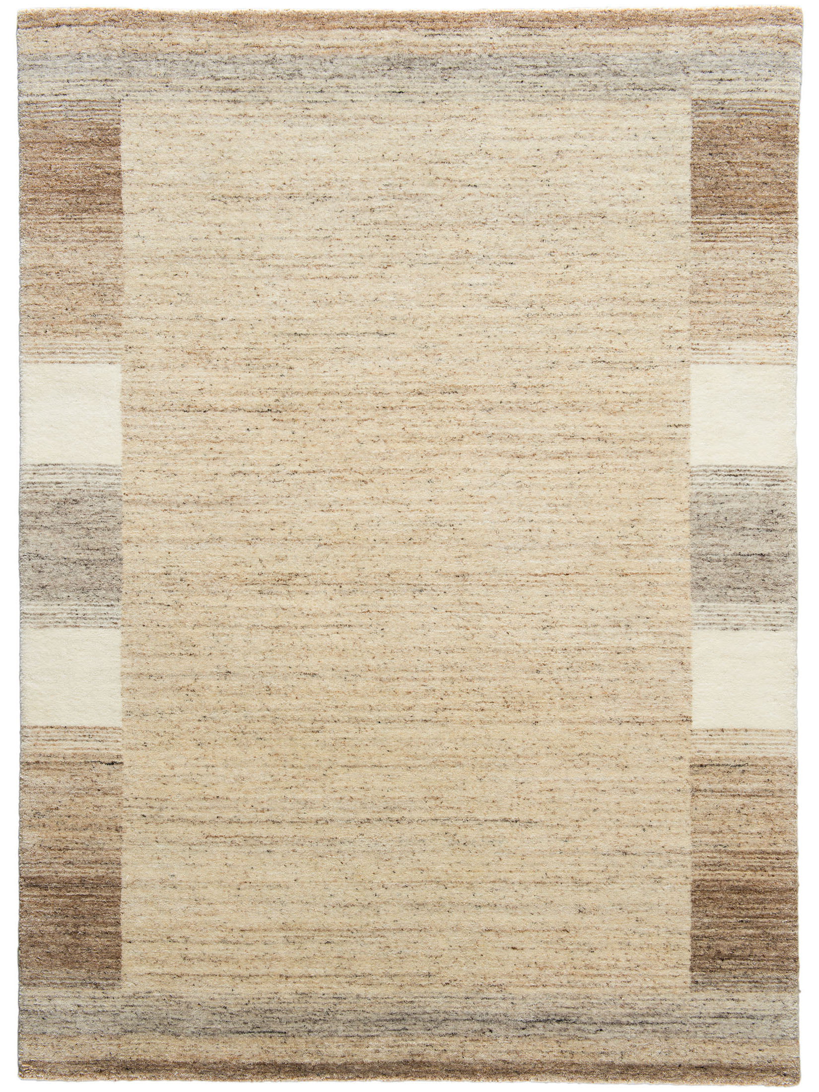 Makanpur Woll-Teppich, Sand Grey