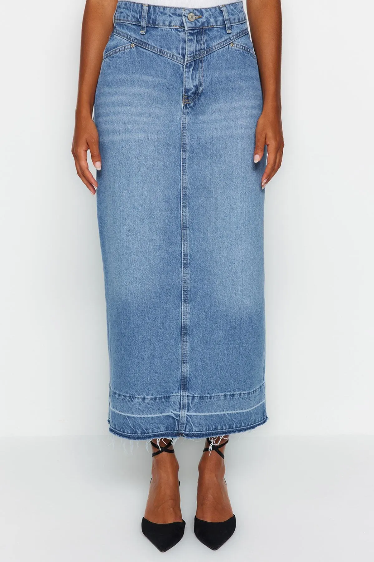 Trendyol Collection  Blauer Rock TWOAW24ET00347