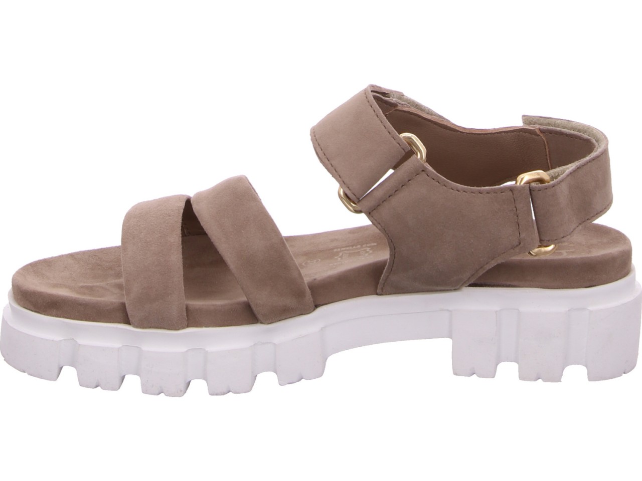 BUGATTI Modische Pumps gelb Mary Sandale taupe