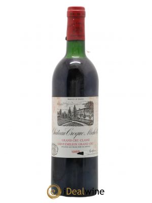 Château Croque Michotte  1985 - Lot de 1 Bouteille