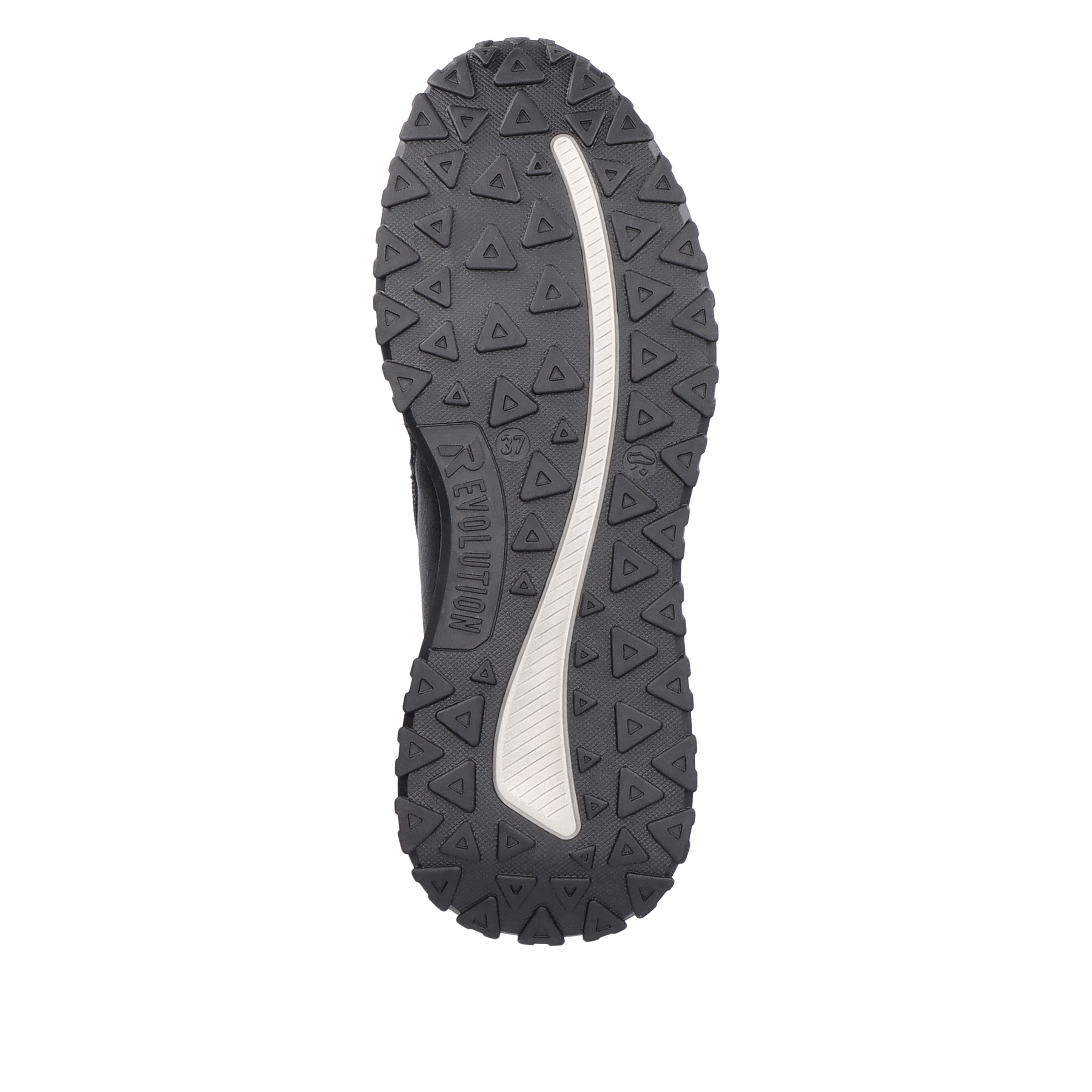 Rieker Damen Sneaker High steel black